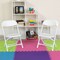Emma and Oliver 10 Pack Kids Plastic Folding Chair Daycare Home School Furniture